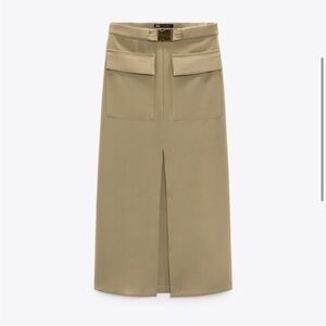 Zara Midi Cargo Skirt
